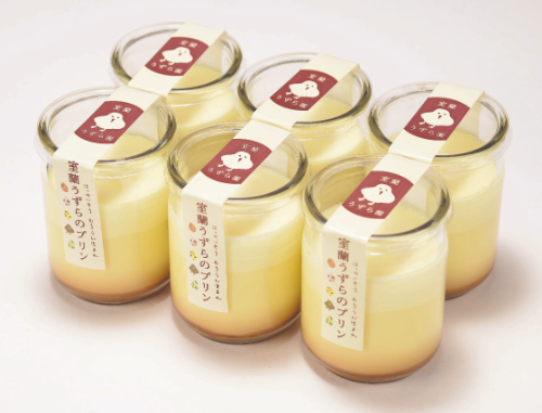 室蘭うずらのプリン(プレーン）６個セット　26-600701