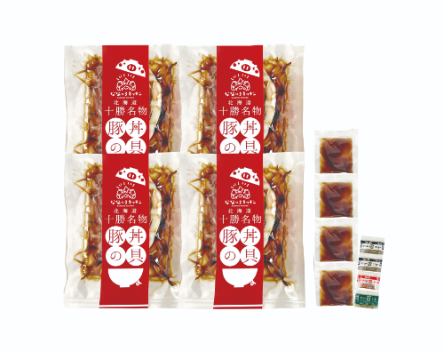 北海道産豚丼4食セット（3種の香辛料付）　26-602213