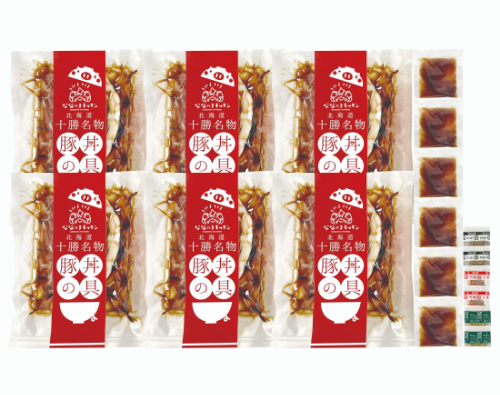 北海道産豚丼6食セット（3種の香辛料付）　26-602215