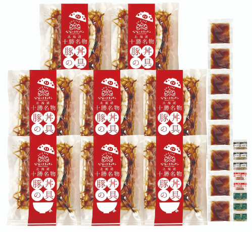 北海道産豚丼8食セット（3種の香辛料付）　26-602217