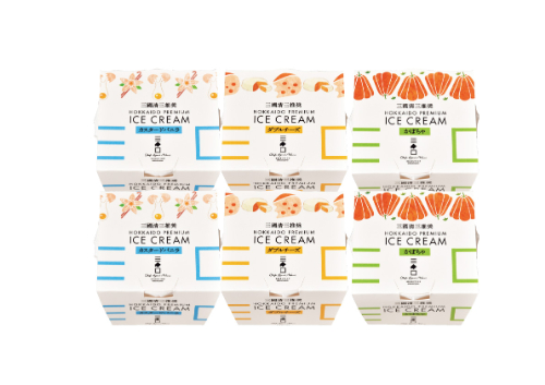 三國推奨　北海道プレミアムアイス３種セット(６個) MNA-R 26-602307