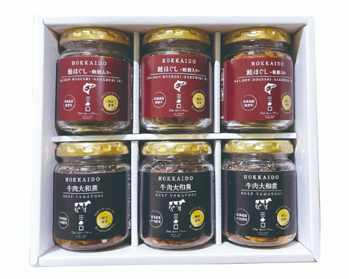 三國推奨　北海道牛肉大和煮＆鮭ほぐしセット MHB 26-602831